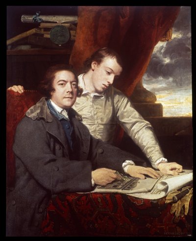 James Paine, Architect and his Son, James by Joshua Reynolds